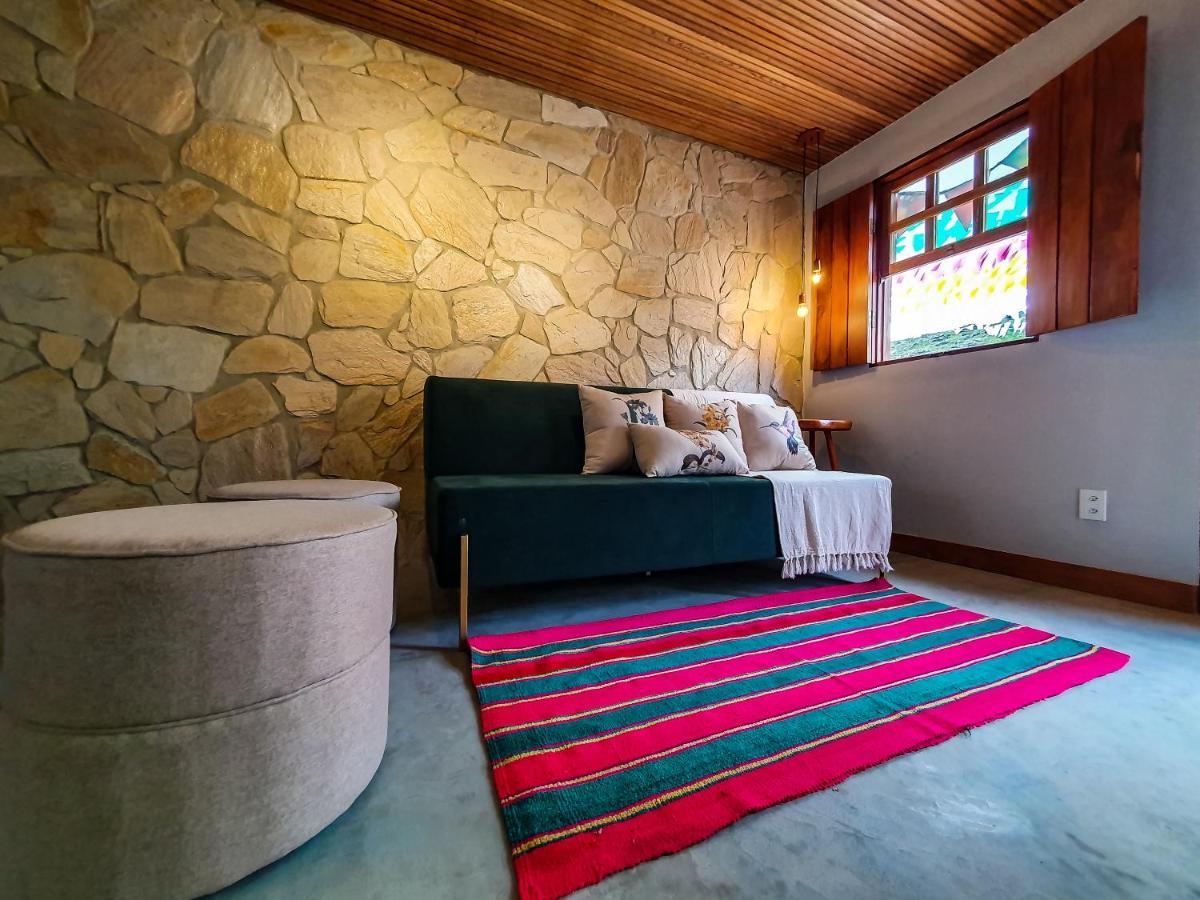 Casita Amarela Na Rua Mais Charmosa De Mucuge - Ba Villa Luaran gambar